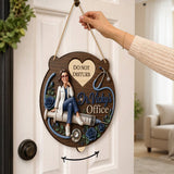 My Office - Personalized Nurse Spinner Sign Custom Shape