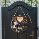 My Office - Personalized Nurse Spinner Sign Custom Shape