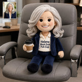 Introvert Energy - Personalized Colleague Premium Faux Fur Pillow