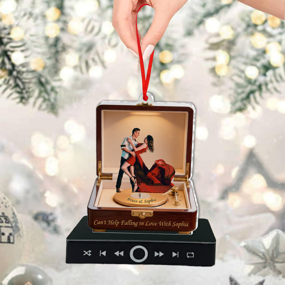 Create A Song With Your Love - Personalized Couple Music Ornament