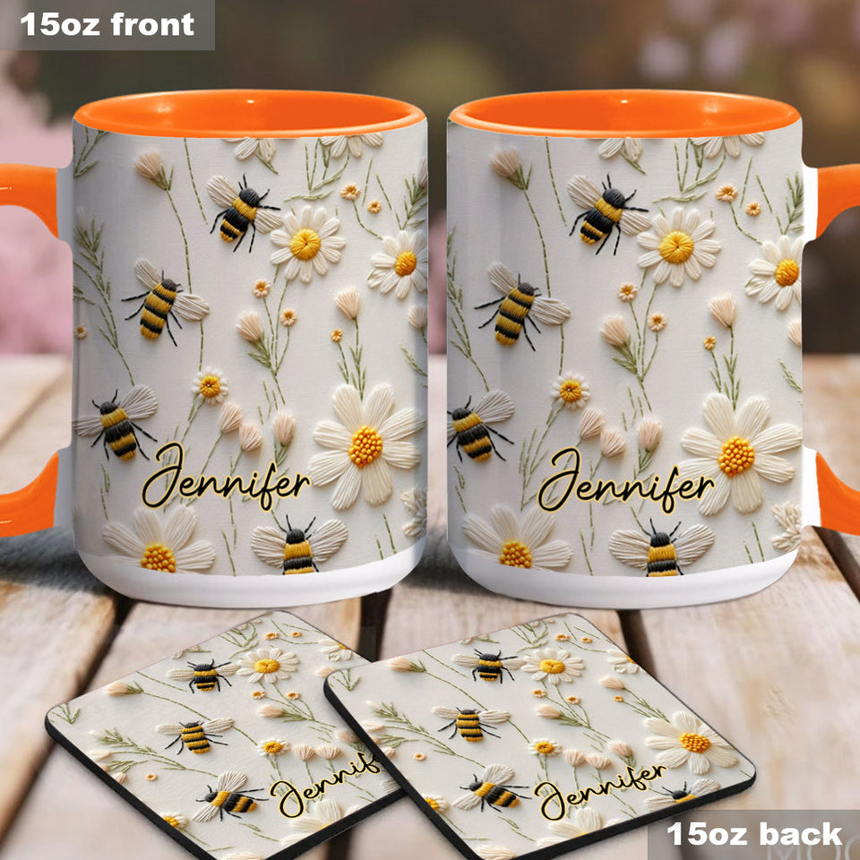 Love Bees - Personalized Bee Accent Mug