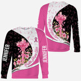Breast Cancer Awareness – Faith Hope Love - Personalized Breast Cancer Awareness All Over Shirt