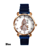 Praying Hands With Roses - Personalized Christian Women Hand Watch