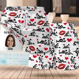 I Love You - Personalized Couple Men Swim Trunks With Liner