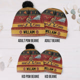 Perfect Gift For Firefighter - Personalized Firefighter Beanie Hat