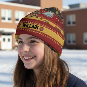 Perfect Gift For Firefighter - Personalized Firefighter Beanie Hat