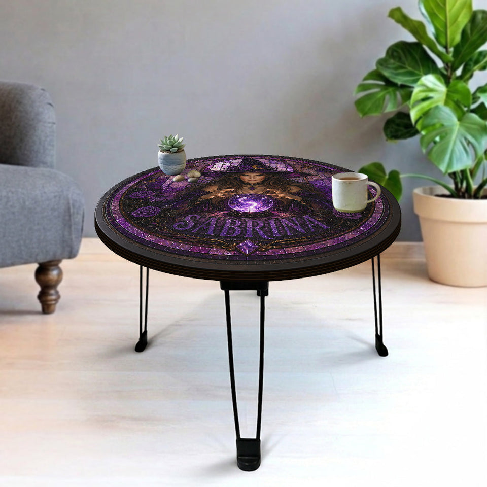 Beautiful Witch - Personalized Witch Table Custom Shape