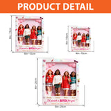 I'd Punch A B For You - Personalized Bestie Custom Shaped Acrylic Plaque