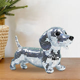 Mosaic Disco Cute Dogs - Personalized Dog Custom Shaped Acrylic Plaque