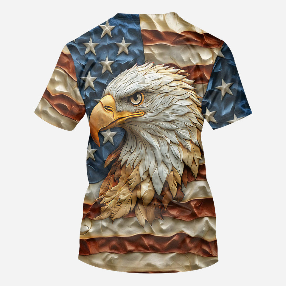 Strong Eagle - Personalized Bald Eagle All Over Shirt