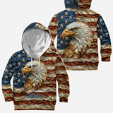 Strong Eagle - Personalized Bald Eagle All Over Shirt