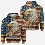 Strong Eagle - Personalized Bald Eagle All Over Shirt