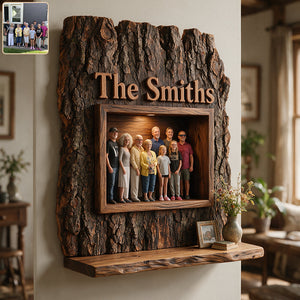 Family Is Forever - Personalized Family Wooden Floating Shelf