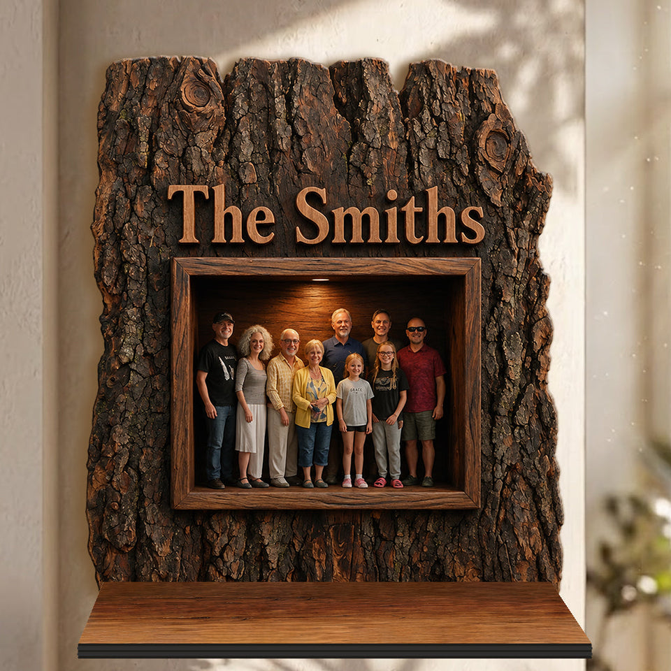 Family Is Forever - Personalized Family Wooden Floating Shelf