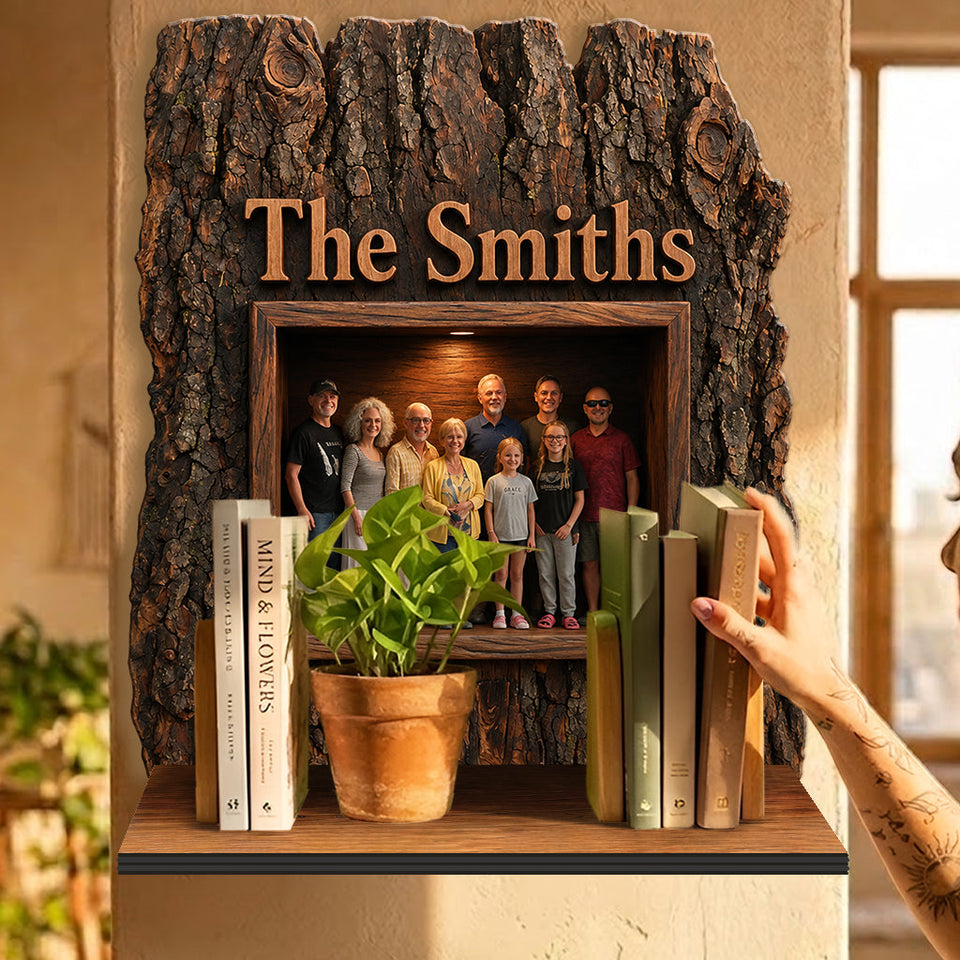 Family Is Forever - Personalized Family Wooden Floating Shelf