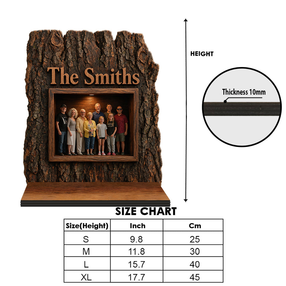 Family Is Forever - Personalized Family Wooden Floating Shelf