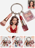 Custom Any Photo - Personalized Makeup Premium Keychain With Charms