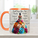 God Says You Are - Personalized African American Accent Mug