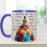 God Says You Are - Personalized African American Accent Mug