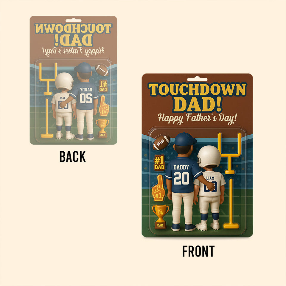 Touchdown Mom/Dad! - Personalized Football Custom Shaped Acrylic Plaque