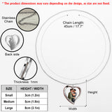 I Love You - Personalized LGBT Support Shaped Metal Pendant Necklace