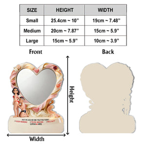 Nice Butt - Personalized Couple Desk Mirror