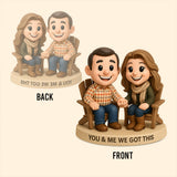 You & Me We Got This - Personalized Couple Custom Shaped Acrylic Plaque