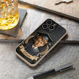 Graduation Gift - Personalized Graduation 3D Embossed Leather Phone Case