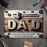 You Are The Tool - Personalized Father Rectangle Metal Sign