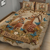 You & Me We Got This - Personalized Hunting Quilt Set