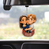 Drive Safe - Personalized Couple Transparent Car Ornament