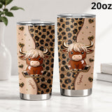 Cute Highland Cow - Personalized Highland Cow Tumbler