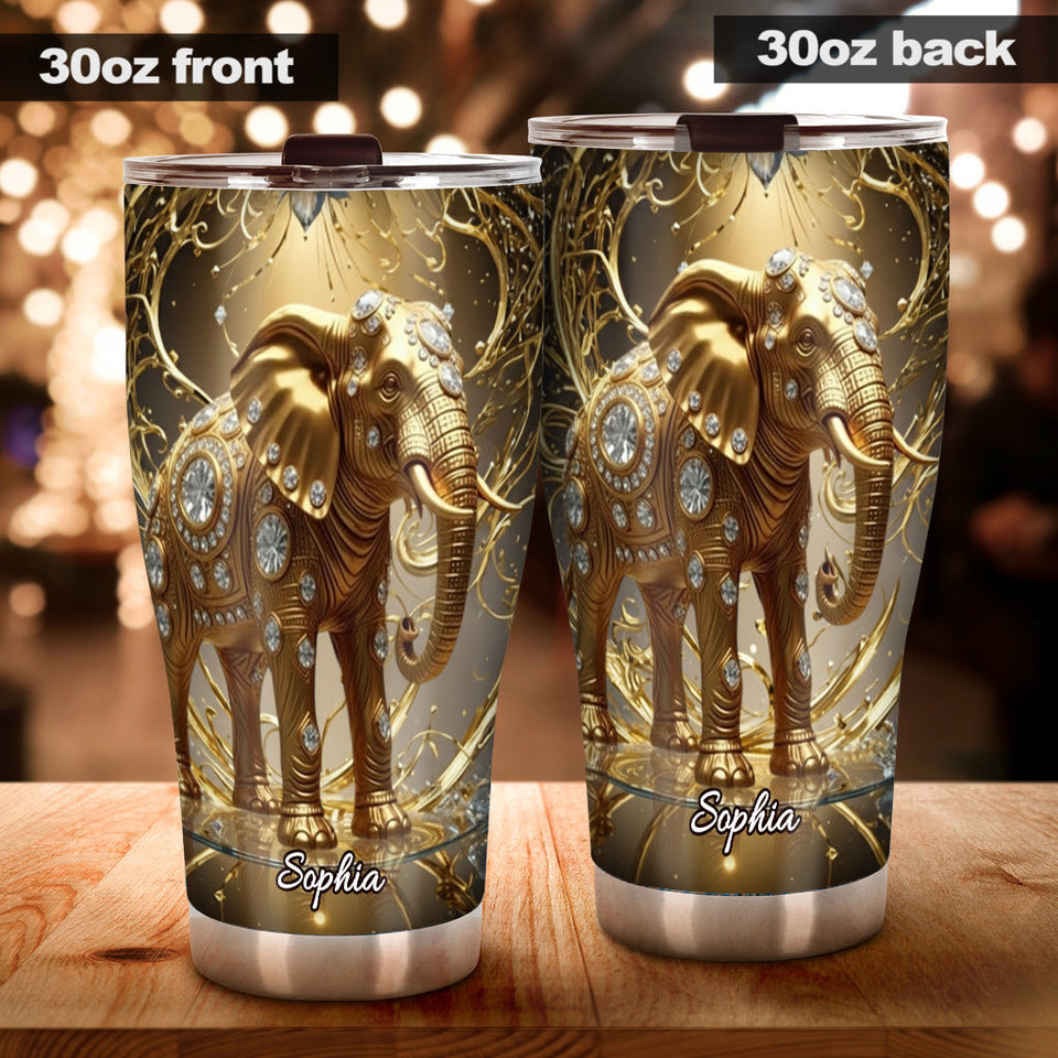 Love Elephant - Personalized Elephant Tumbler