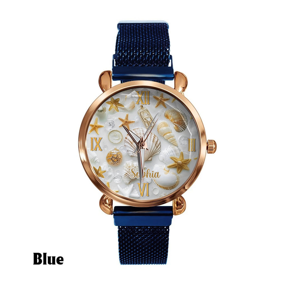 Beautiful Seashells - Personalized Sea Lover Women Hand Watch