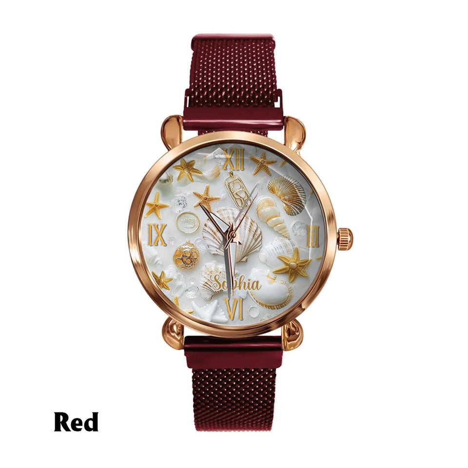 Beautiful Seashells - Personalized Sea Lover Women Hand Watch