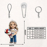 Teaching Is a Work Of Heart - Personalized Teacher Plush Keychain