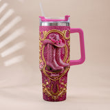 Cowgirl Boots - Personalized Cowgirl Tumbler With Plush Charm