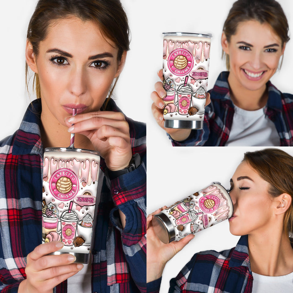 Cafecito Y Chisme - Personalized Coffee Tumbler