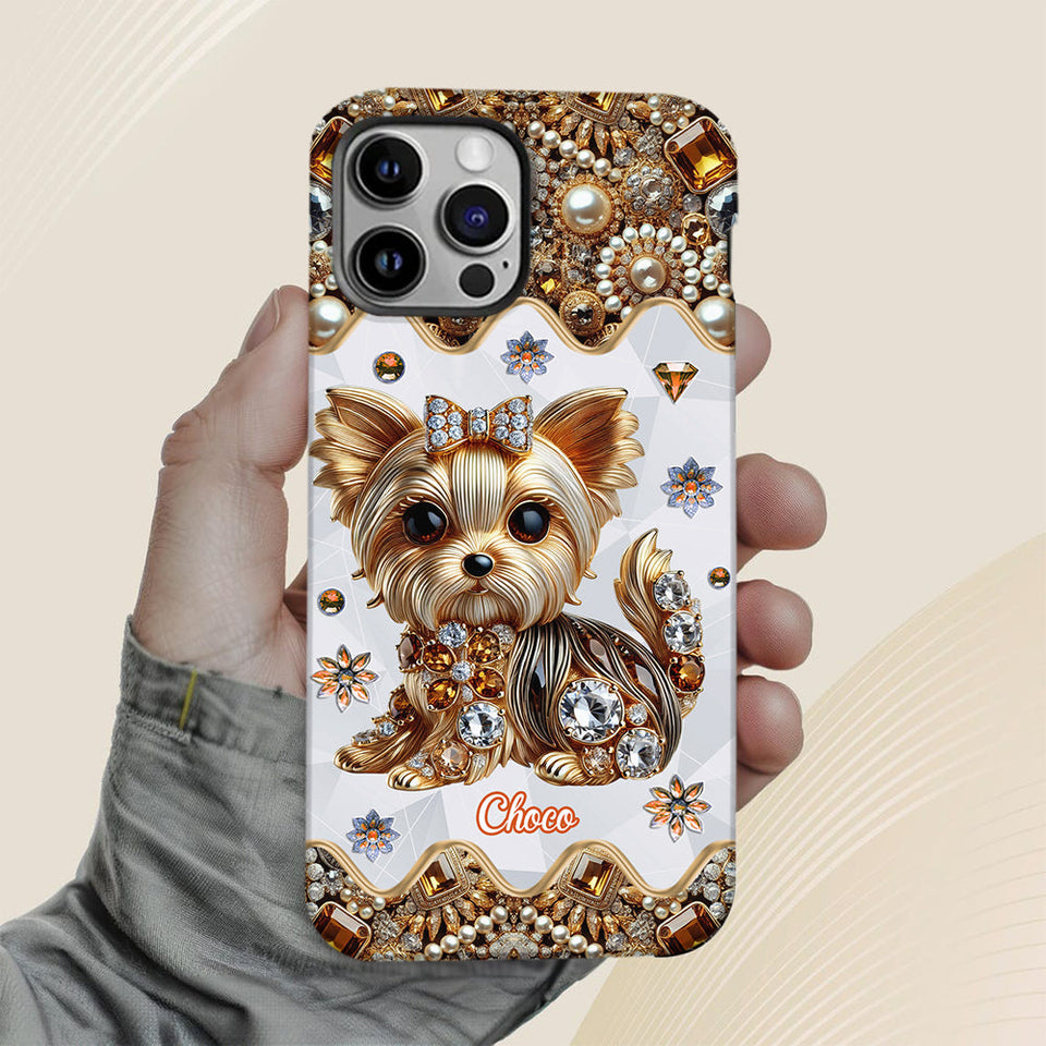 Love Yorkshire Terrier - Personalized Dog Full Print Phone Case