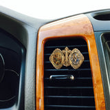 Protecting And Pray For Us - Personalized Christian Shaped Car Visor Clip