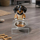 Dinner & Drinks Pet Food And Water Bowl - Personalized Dog Pet Feeder