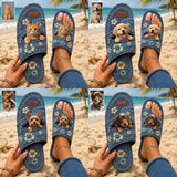 Salty Lil' Beach - Personalized Dog Open Toe Sandals