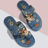 Salty Lil' Beach - Personalized Dog Open Toe Sandals