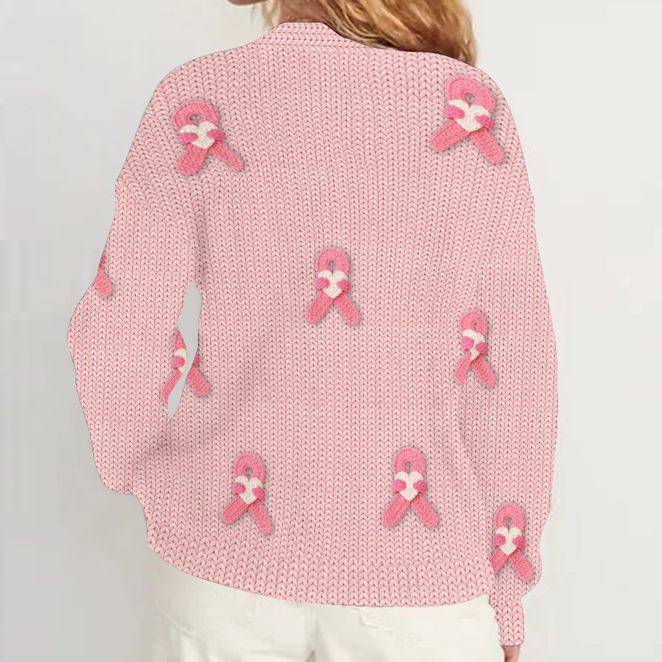 Ruban de sensibilisation au cancer du sein - Gilet personnalisé de sensibilisation au cancer du sein