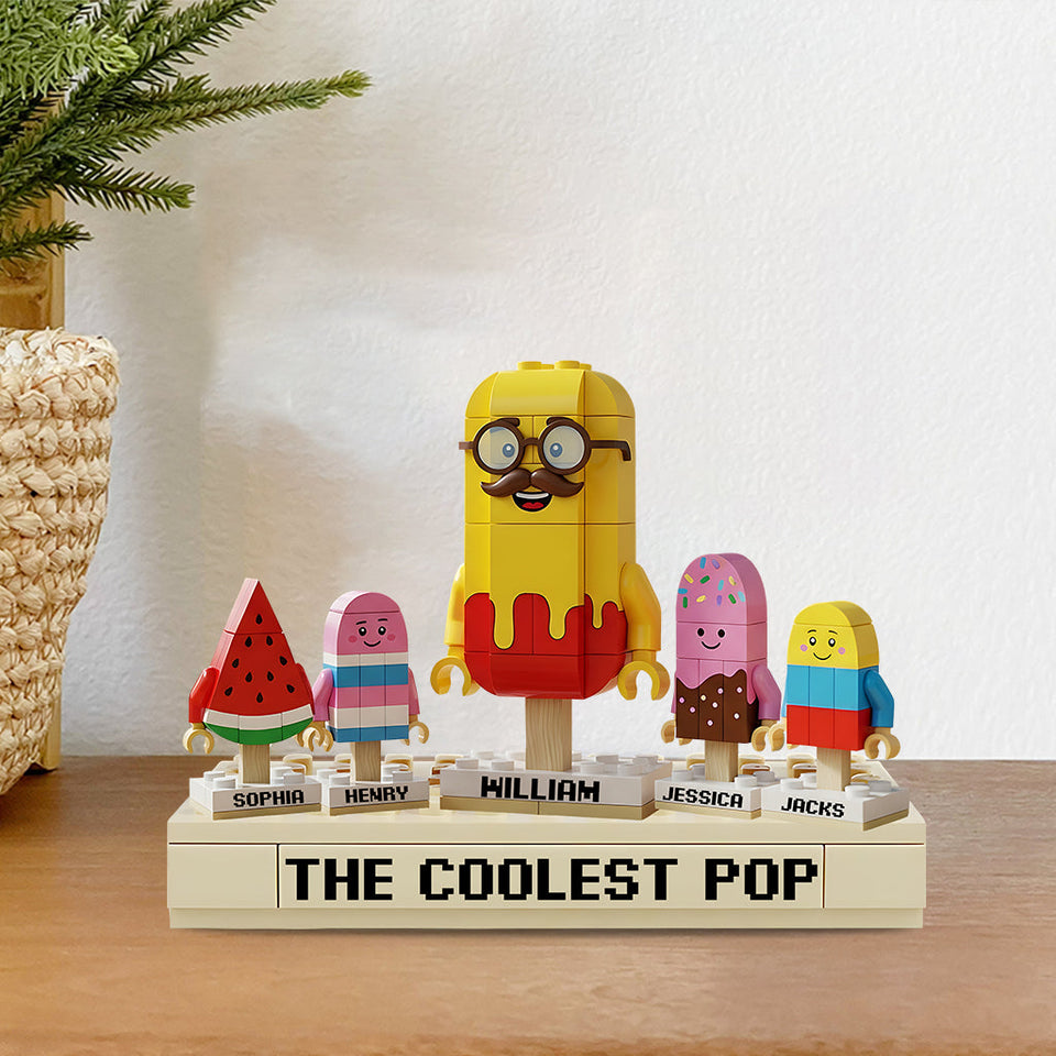 The Coolest Pop - Personalized Grandpa Custom Shaped Acrylic Plaque
