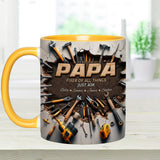 Best Dad/ PaPa Ever - Personalized Father Accent Mug