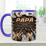 Best Dad/ PaPa Ever - Personalized Father Accent Mug