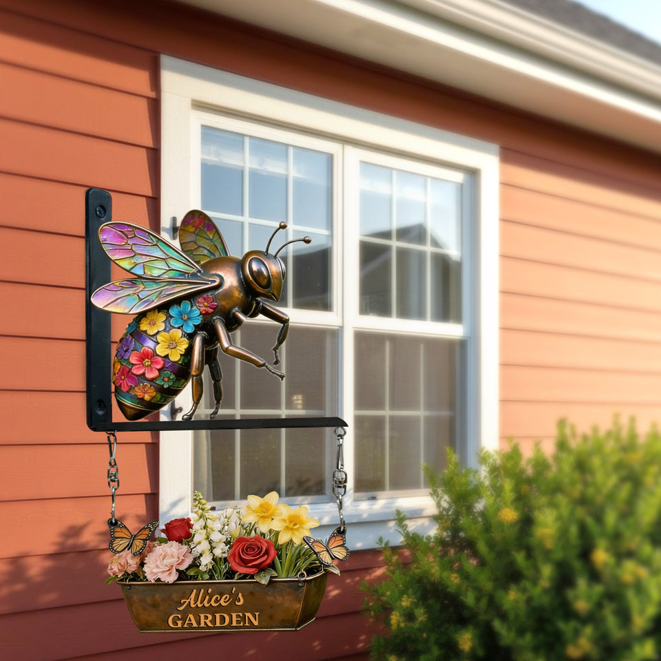 Welcome To The Garden - Personalized Gardening Wooden Wall Mount Sign