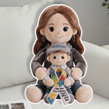 Autism Awareness Hug - Personalized Autism Awareness Faux Fur Shaped Pillow