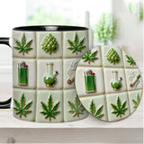 Green Magic Leaf - Personalized Weed Accent Mug
